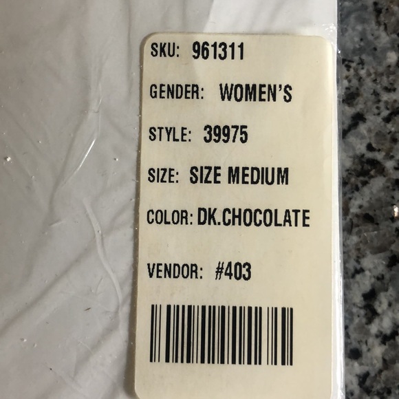 New LandsEnd TIGHTS new Dark Chocolate COZY - Picture 2 of 3